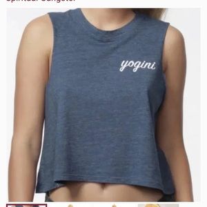 💫 Spiritual Gangster Cropped Muscle Tee Size XS